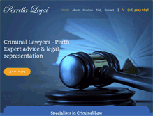 Tablet Screenshot of perrellalegal.com.au